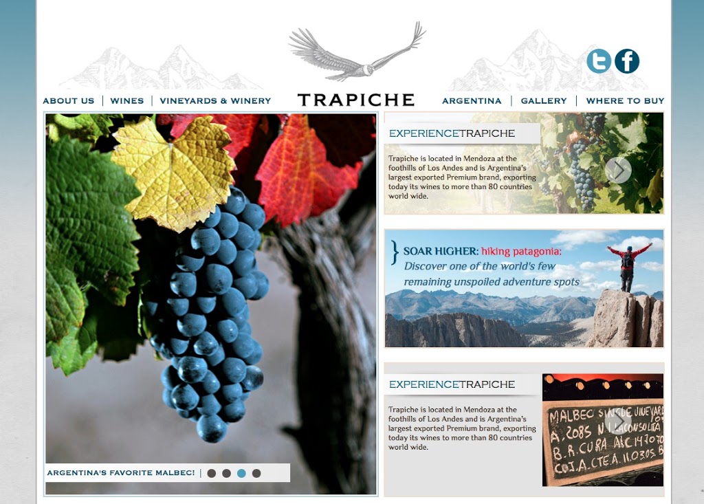 Glow Launches Trapiche Wines New Website