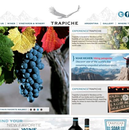 Trapiche Wines – Web Design