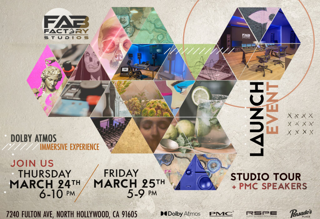 Fab Factory Studios Event Featuring PMC, Dolby & RSPE
