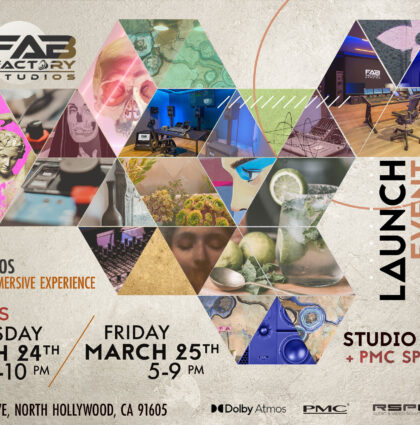 Fab Factory Studios Event Featuring PMC, Dolby & RSPE